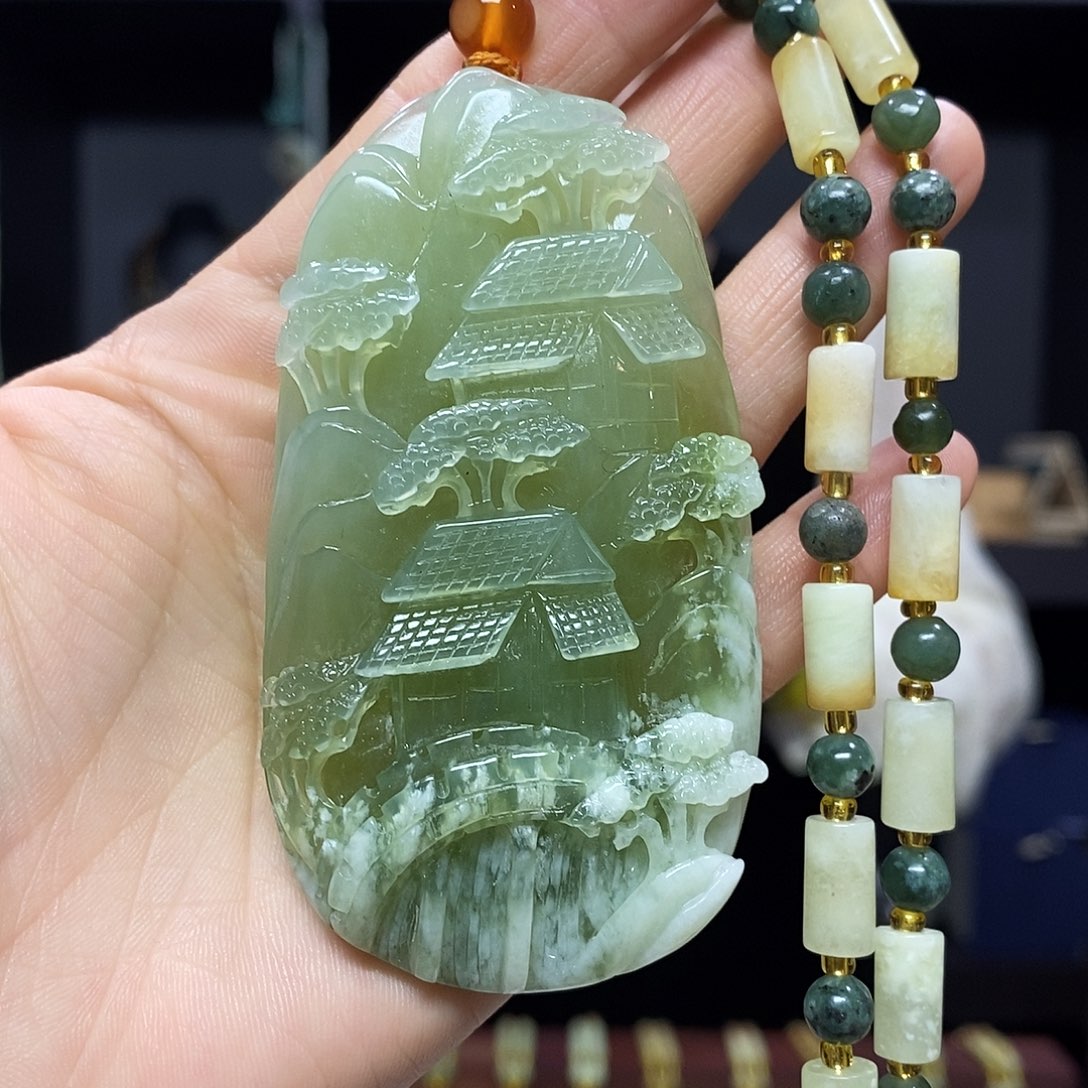 岫玉挂件吊坠未镶嵌