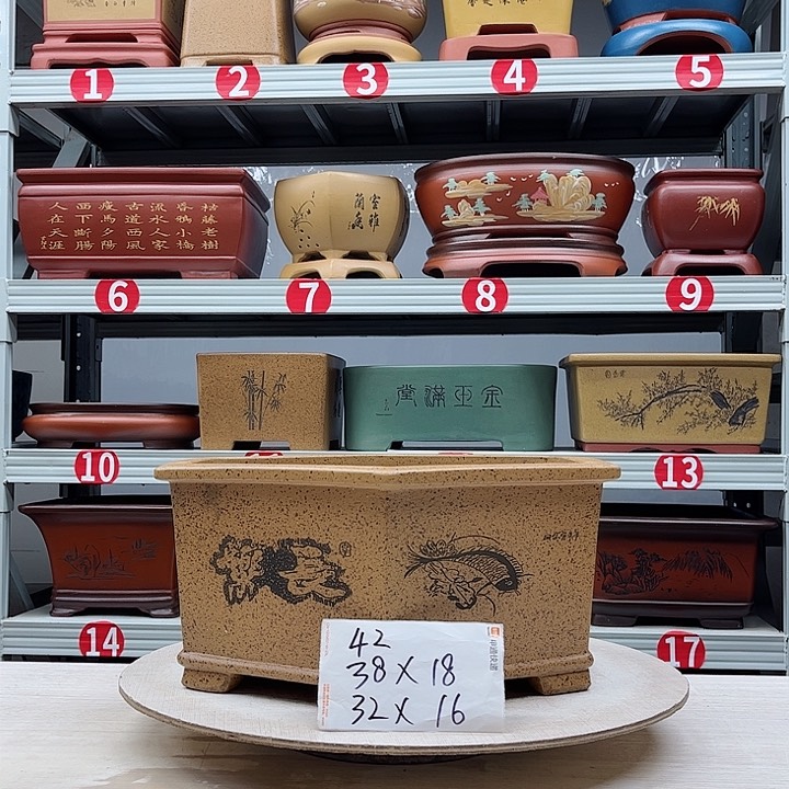 紫砂花盆紫砂花盆