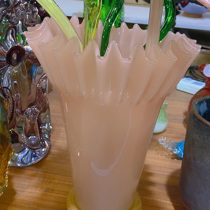 琉璃琉璃花瓶高30口25