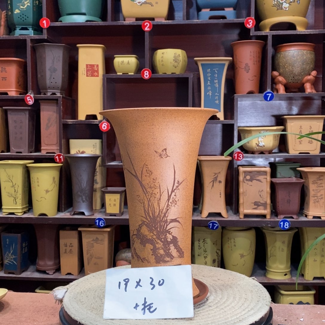 紫砂花盆紫砂花盆