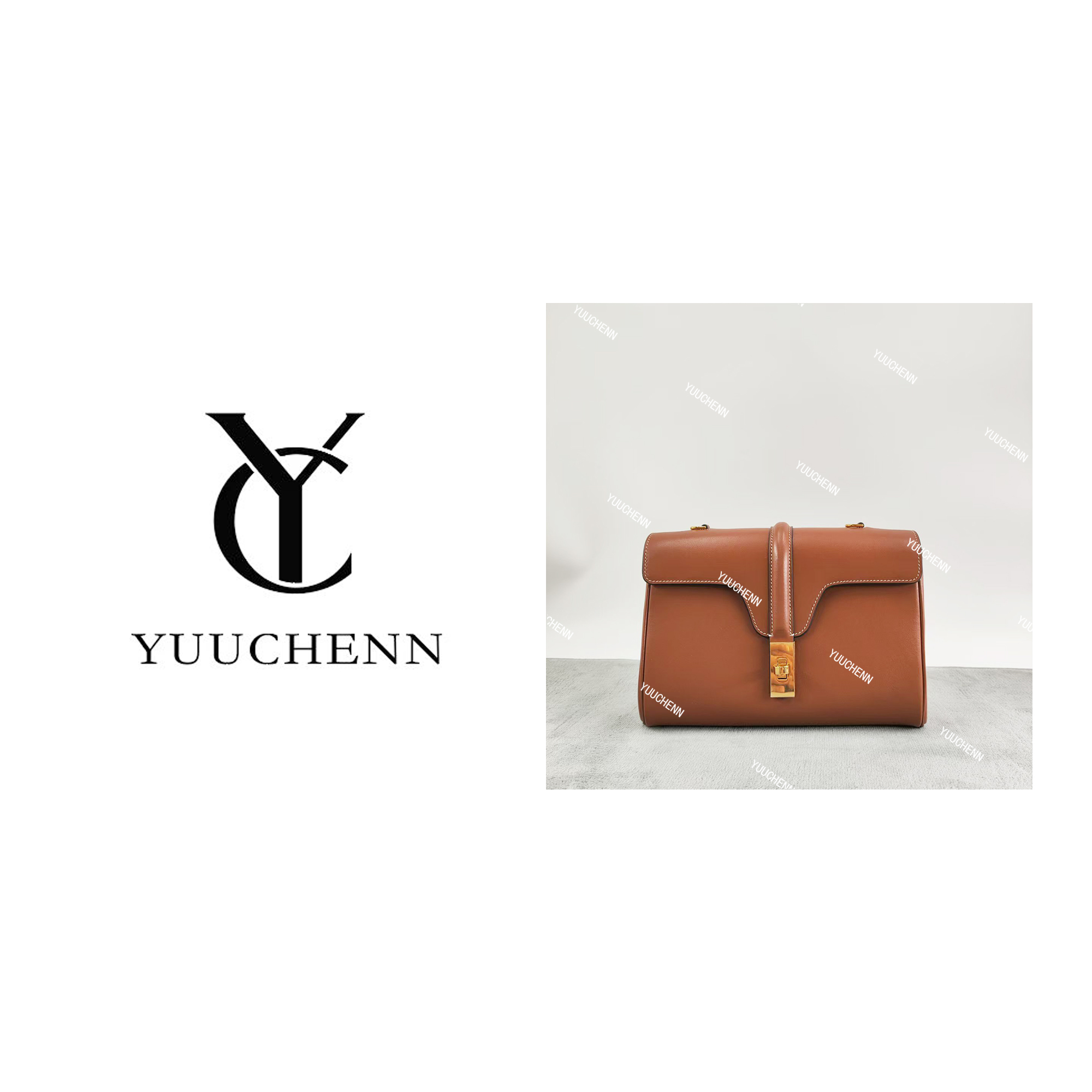 YUUCHENN/23cm原创设计高定真皮包 HH4483
