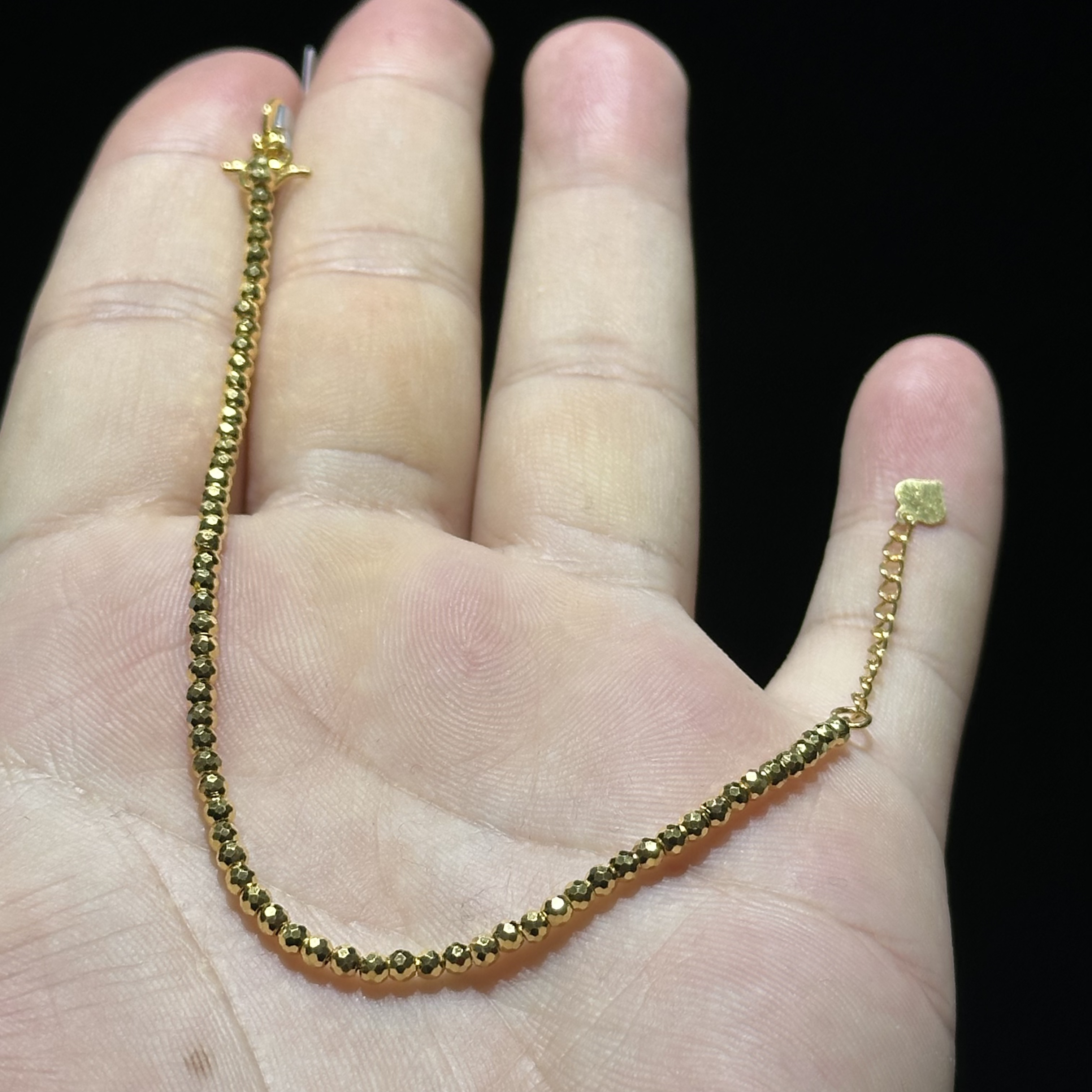 足金999 5G 卡3 蹦迪珠手链 16+3# 4.844