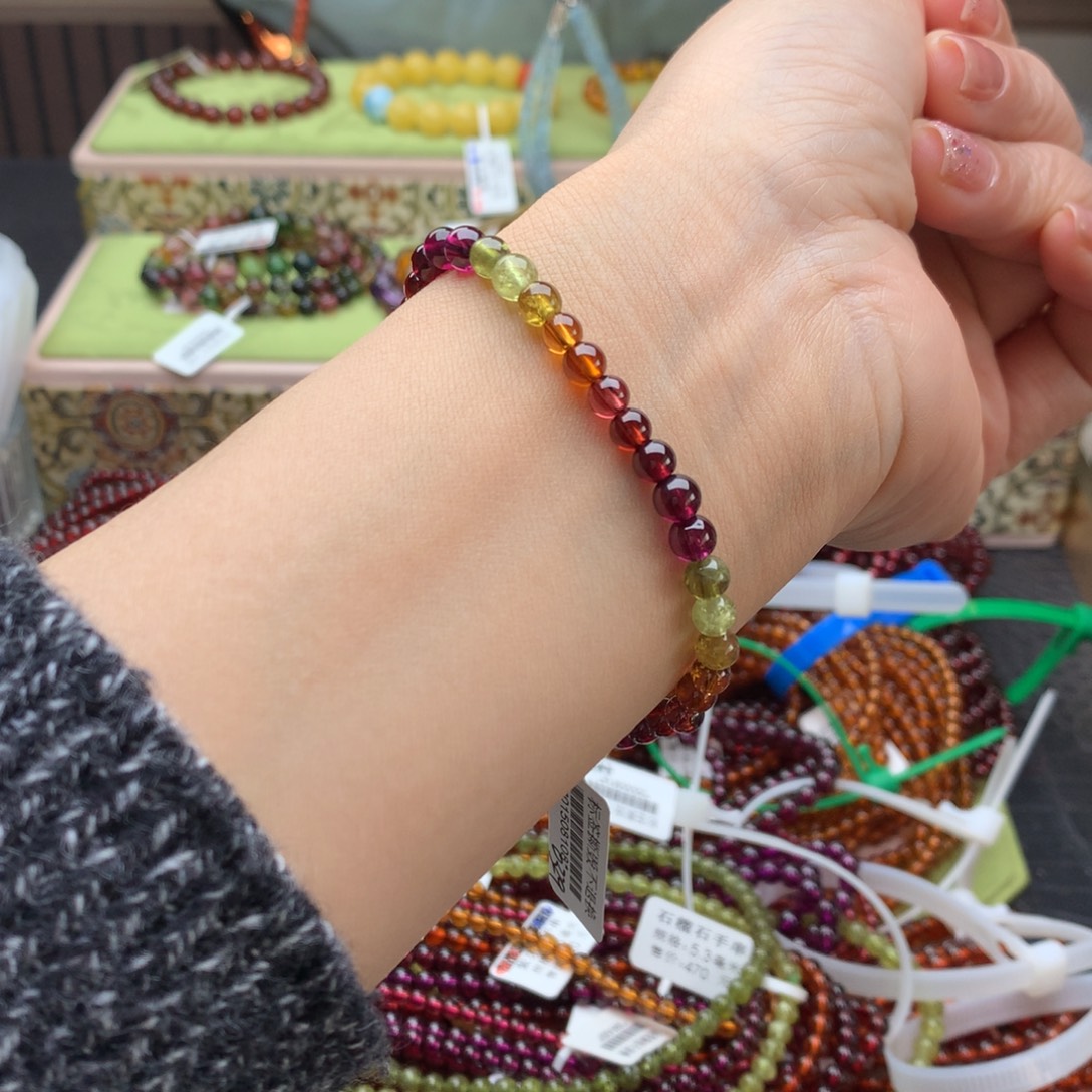 未镶嵌手串石榴石手串5