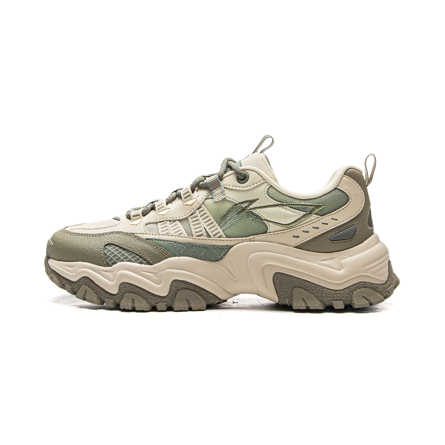 【冬季新品】李宁山行男子反光经典时尚百搭增高休闲鞋AGCV247