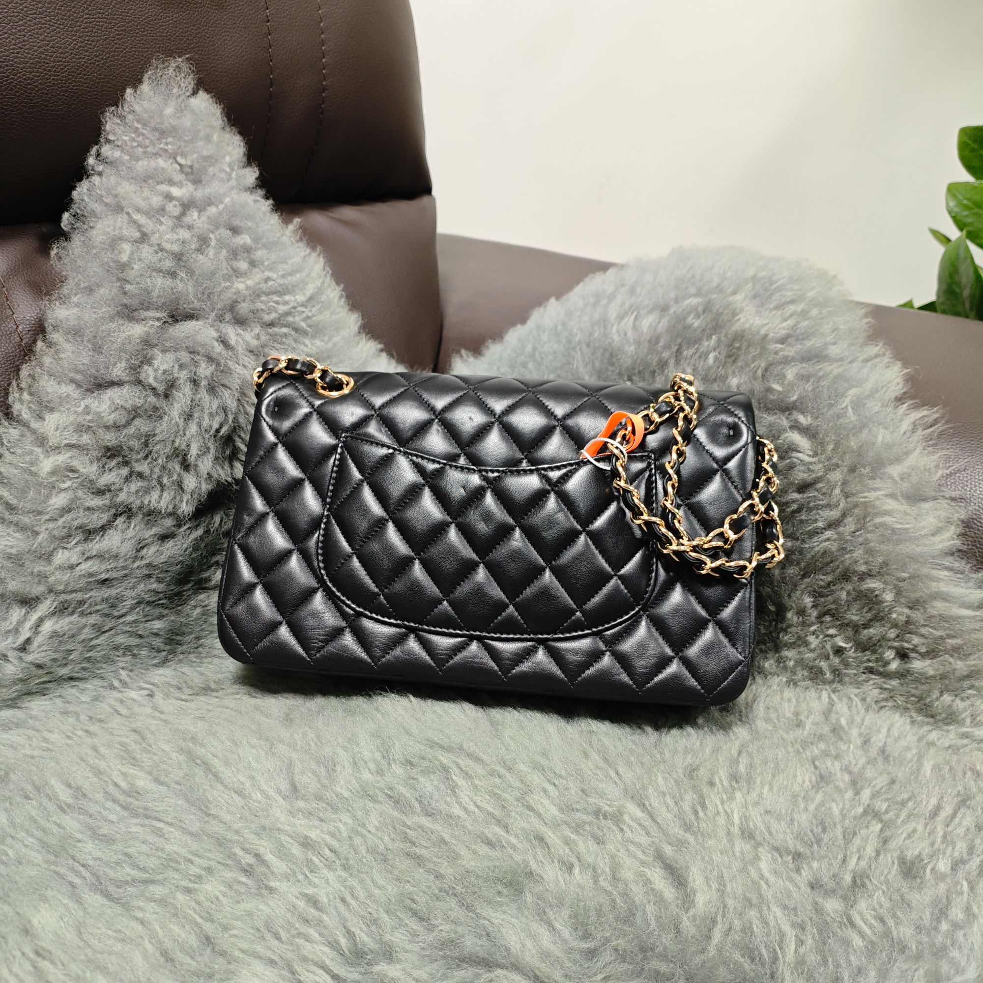 【小包快跑】FC25羊皮黑色 单肩斜挎女包休闲时尚百搭