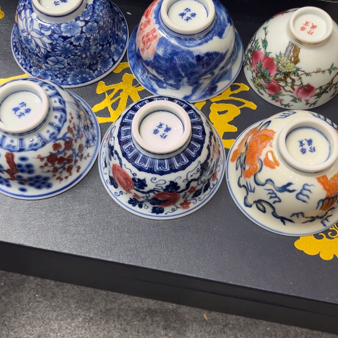 福***具摆件陶6个福利款景德镇