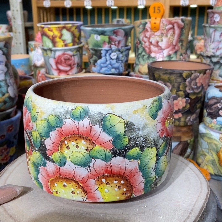 红陶景德镇艺术手绘作品