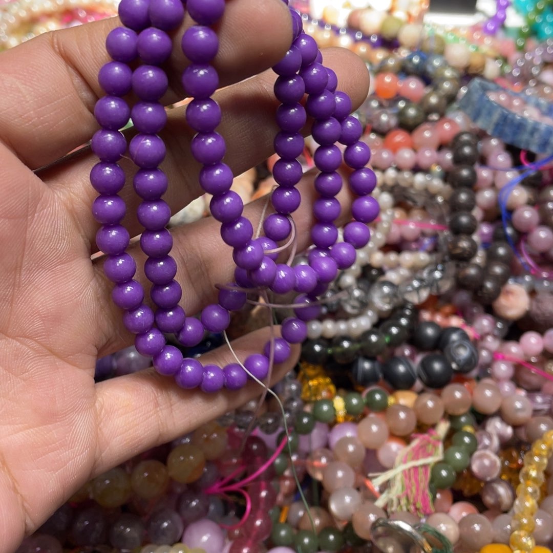 紫晶颈饰银S800镀金镶嵌