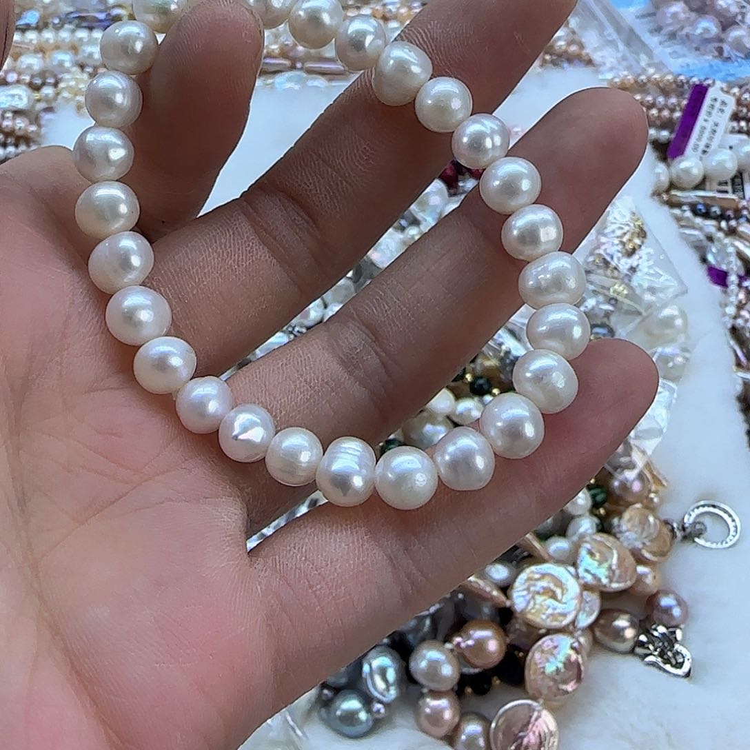 未镶嵌项链定制多样性发货发其一555淡水珍珠