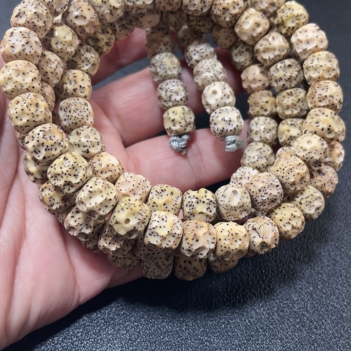 星月菩提吊坠雕刻无相120颗