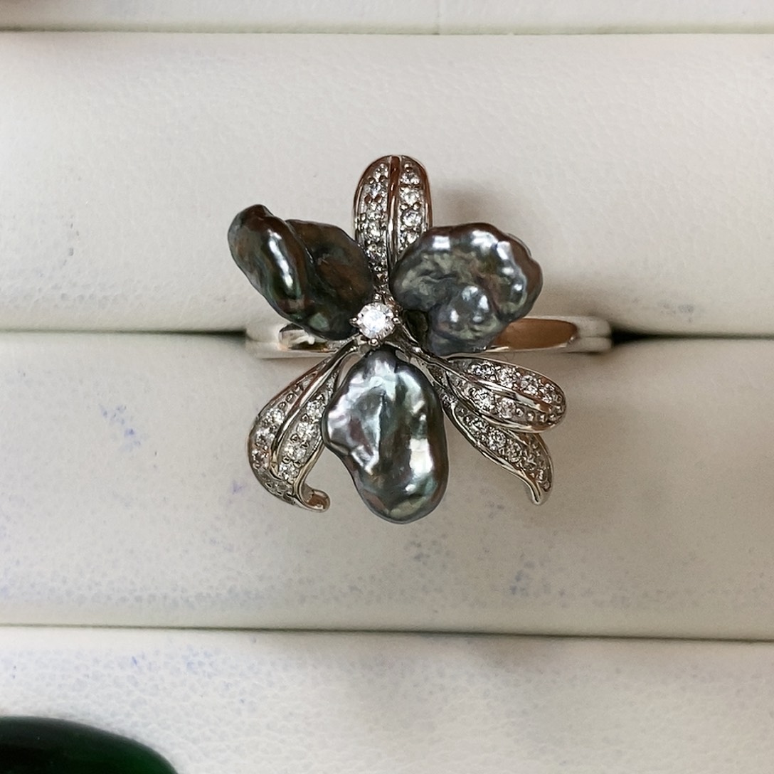 海水珍珠颈饰银S925镶嵌