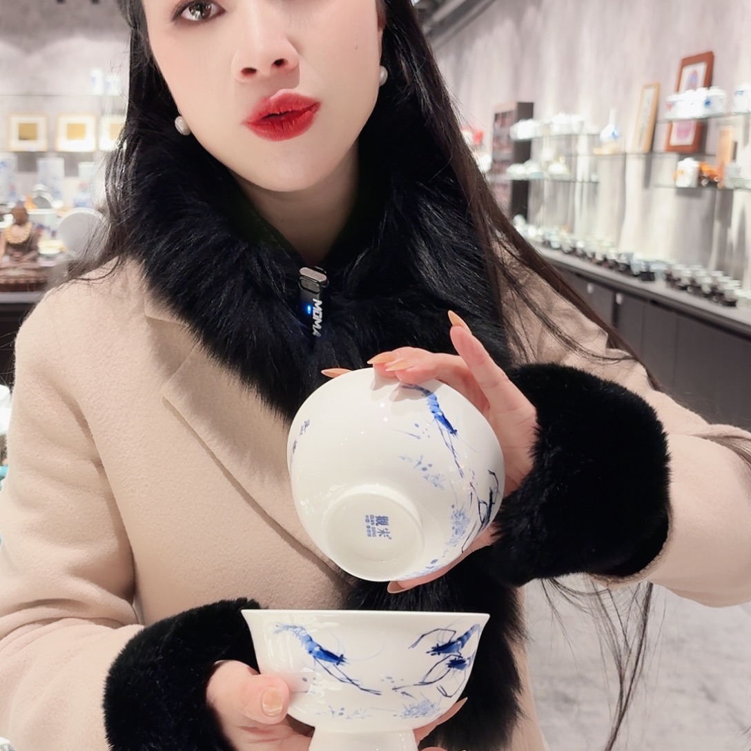 景德镇陶瓷高温青花碗