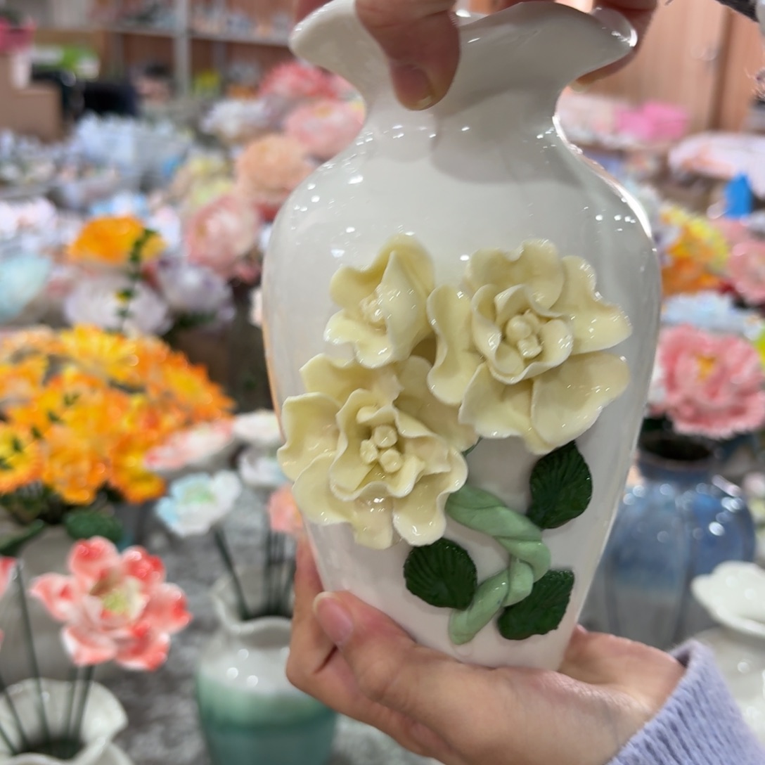 陶瓷花拍满20元发货，退款拉黑