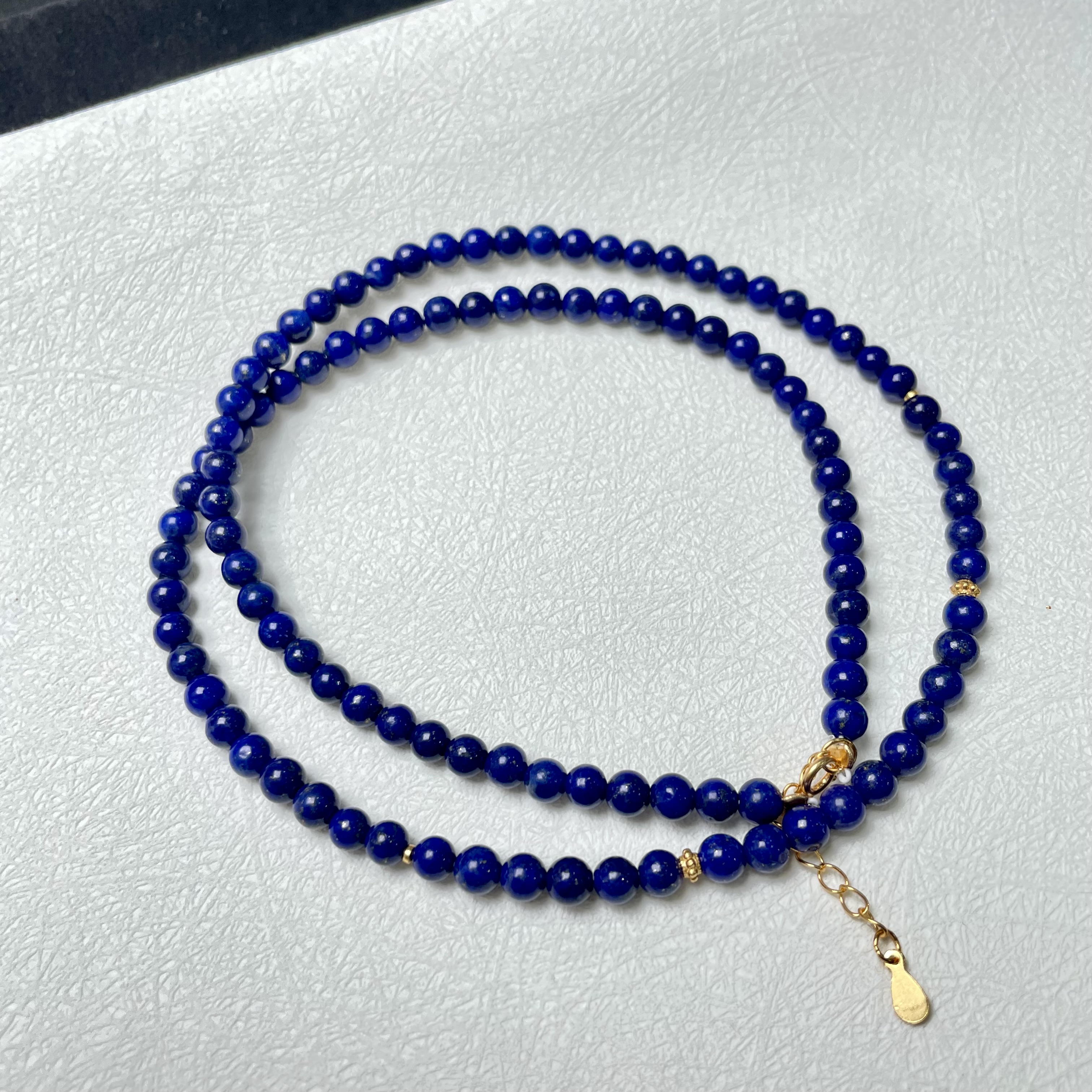 帝青色青金石圆珠4.5mm项链KT24111119