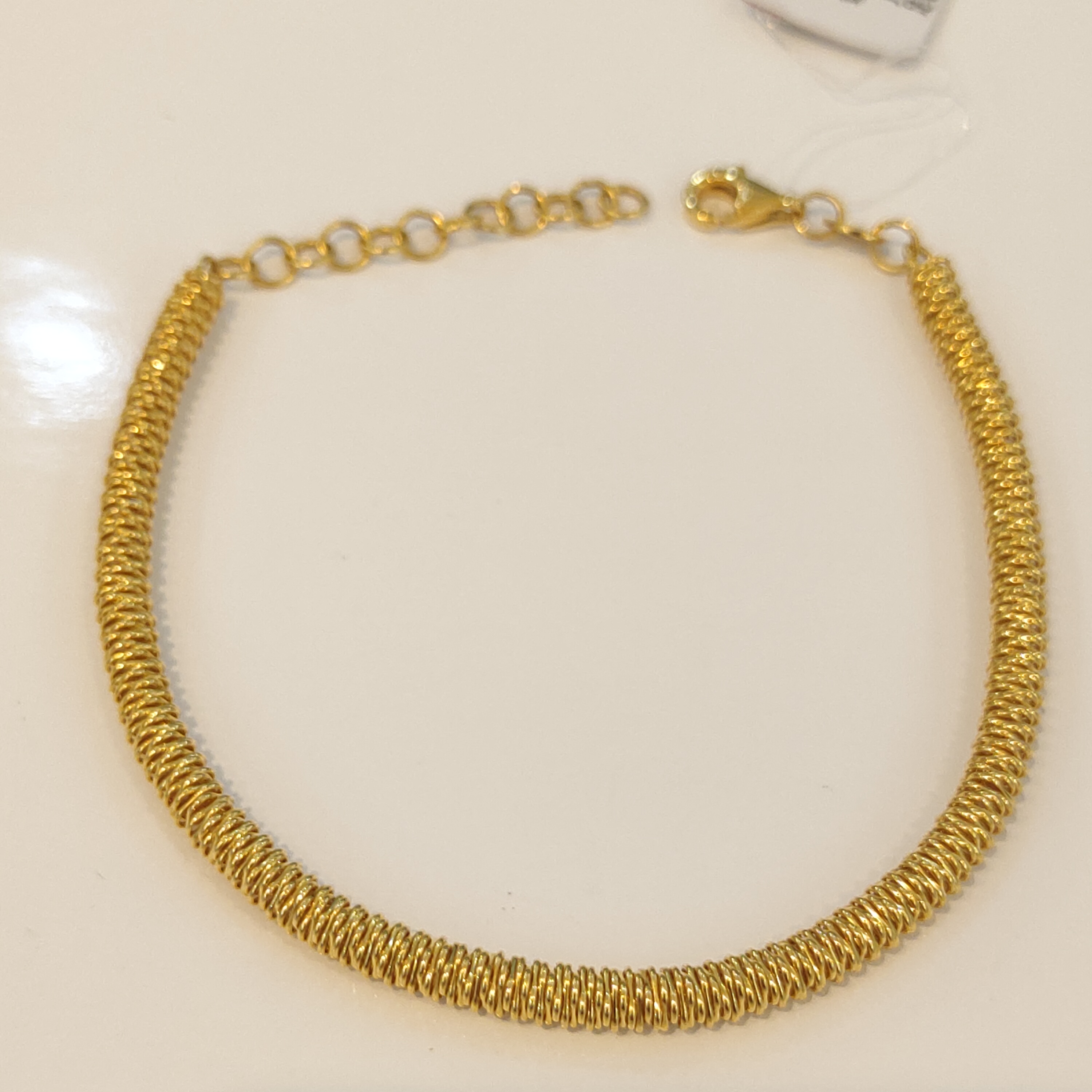 6-SL【聚鑫黄金】足金999  时尚弹簧手链