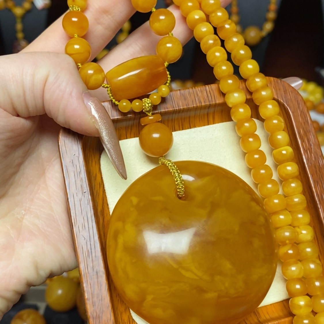 【闪购商品】蜜蜡颈饰未镶嵌项链