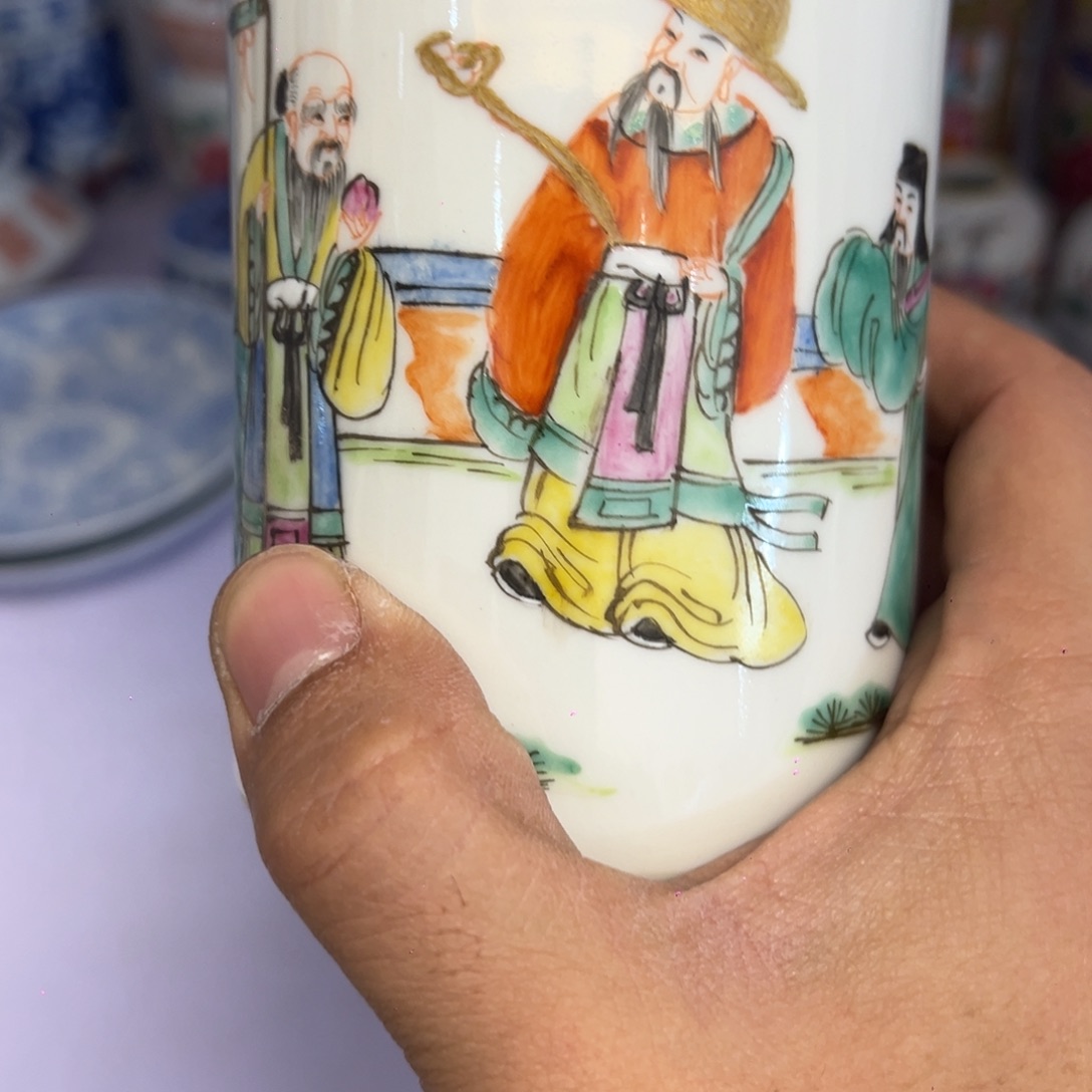 刘***荣瓷片瓷器摆件清货清货