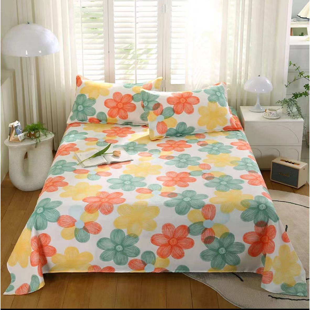 【七色花】繁花系类  四季款新品床单 2.0/2.3 米双人大床单