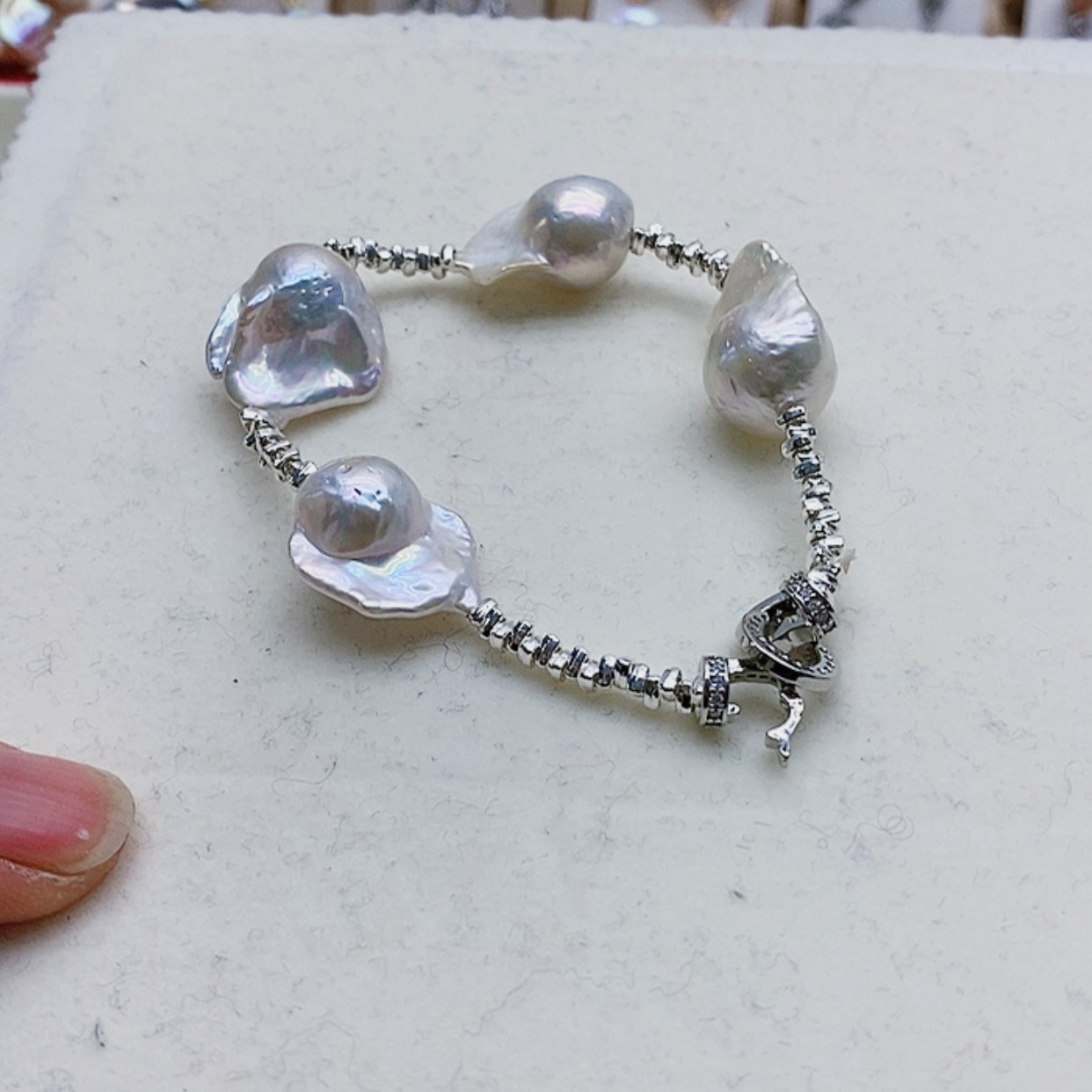 【闪购商品】淡水珍珠耳饰银S925镶嵌