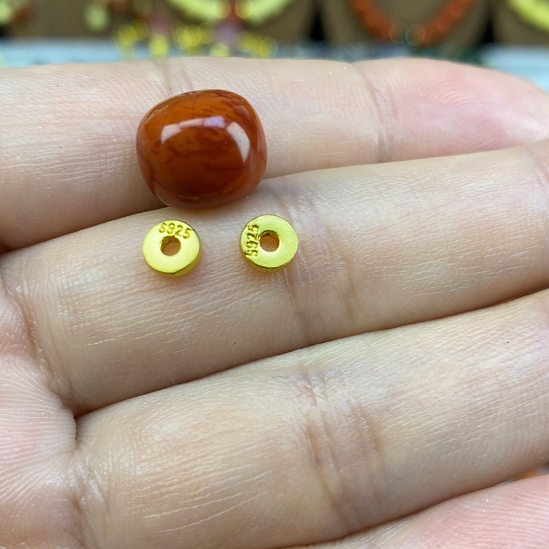 蓝***特南红玛瑙未镶嵌套装11.7mm