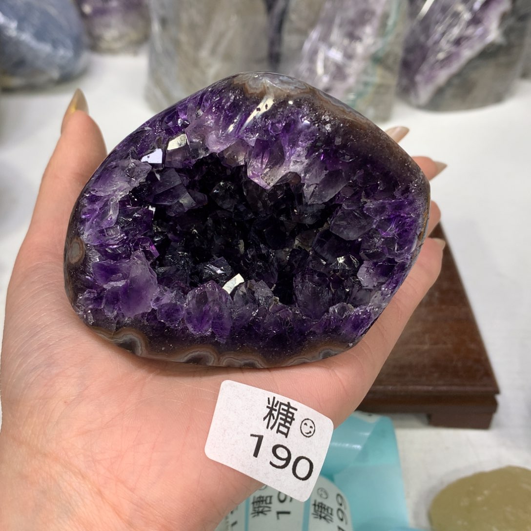 紫晶摆件未镶嵌水晶