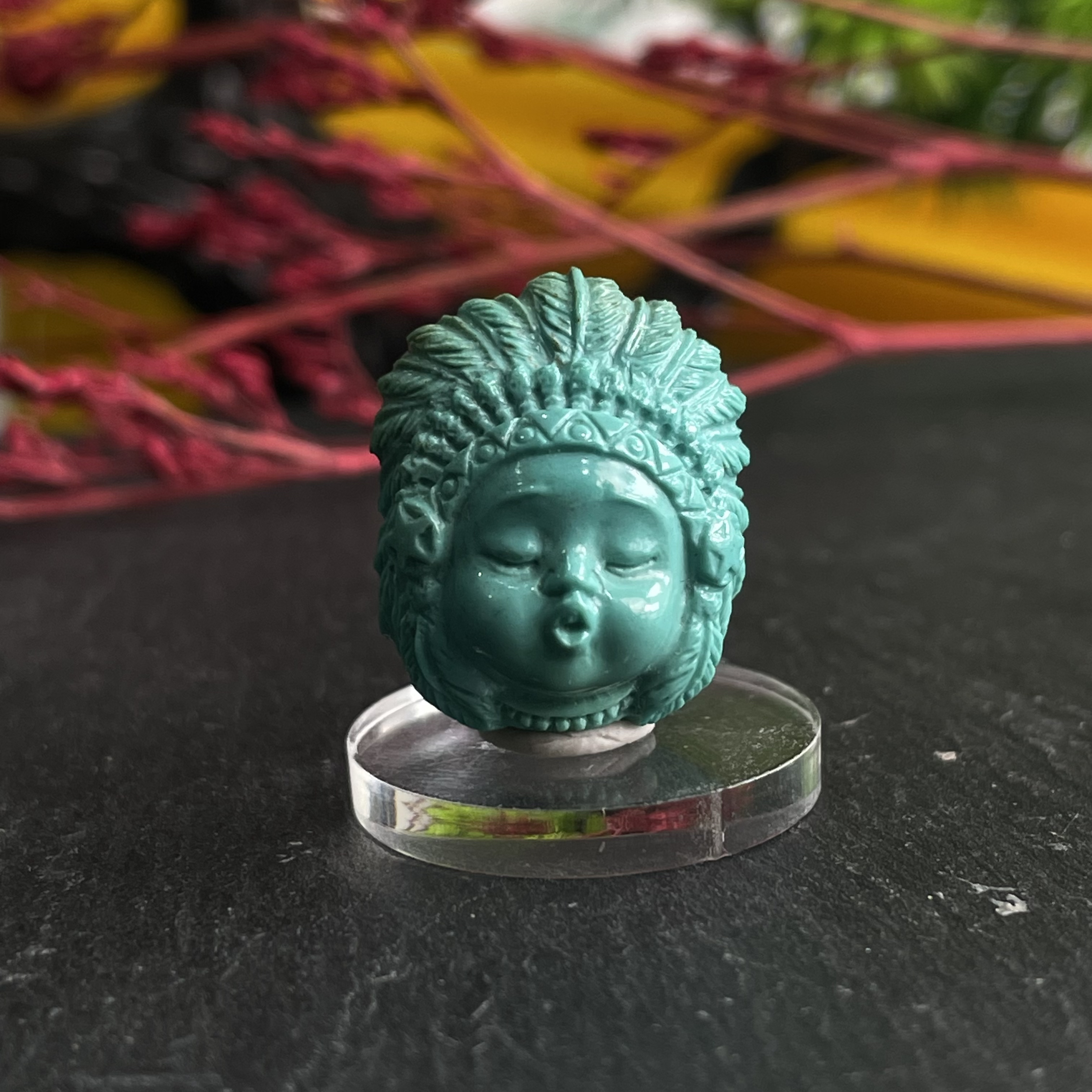 原矿绿松石高瓷高色蓝绿色系印第安嘟嘟百搭配饰