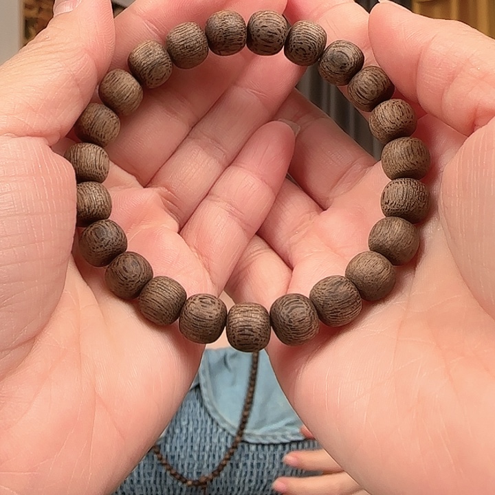 沉香手串任*0.9虫漏单圈多样性发一