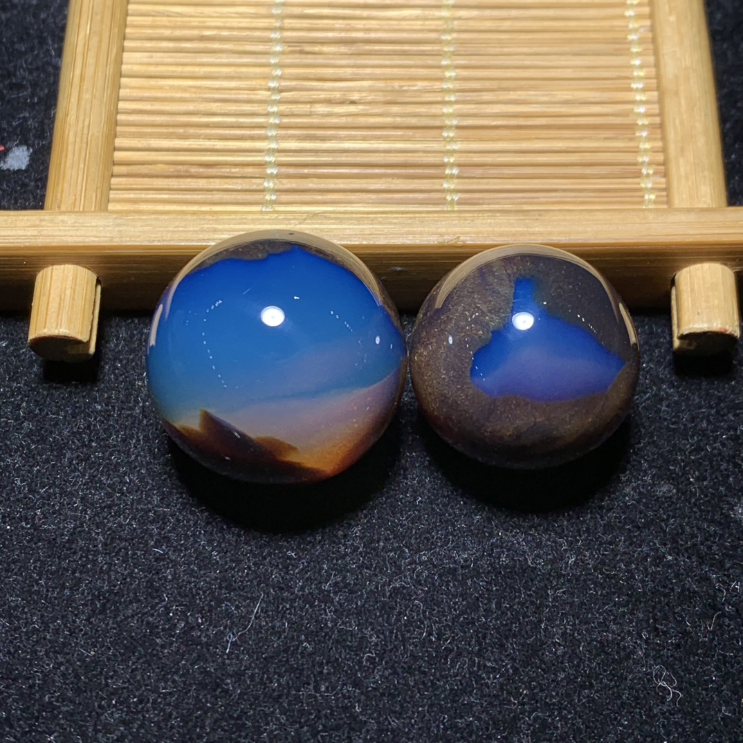 缅甸琥珀天眼溶洞单珠23、21