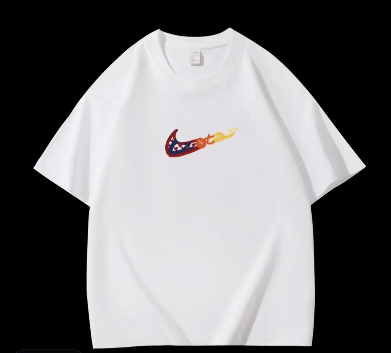 【一折粉丝福利】夏季潮牌男女同款百搭圆领T恤