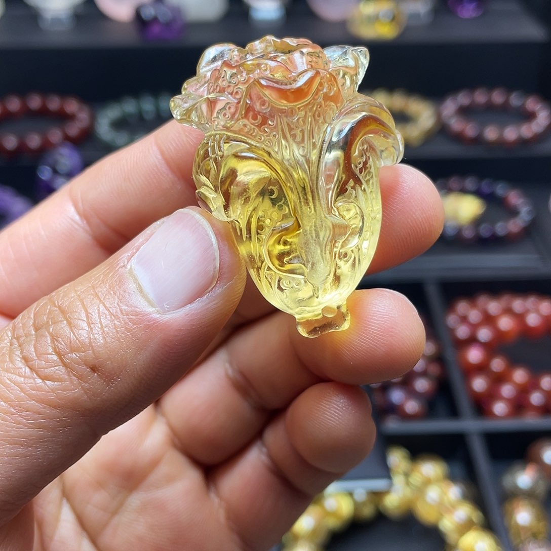 水晶手链未镶嵌黄水晶手链
