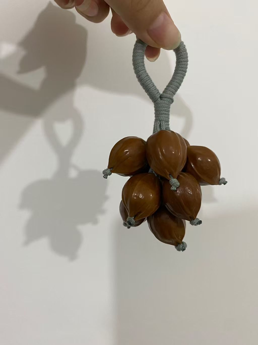 (木易铁核)葡萄串橄榄核手串葡萄穿绳 原生态铁核