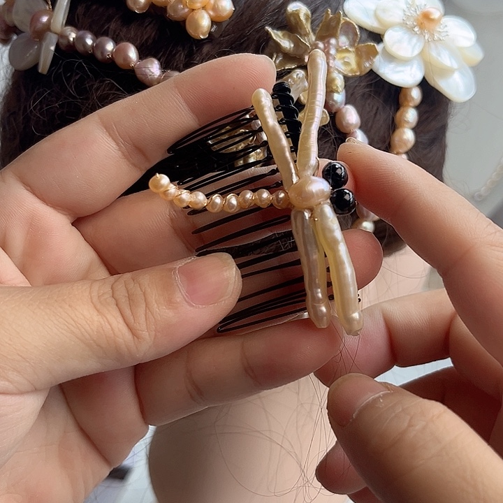 未镶嵌发饰淡水珍珠