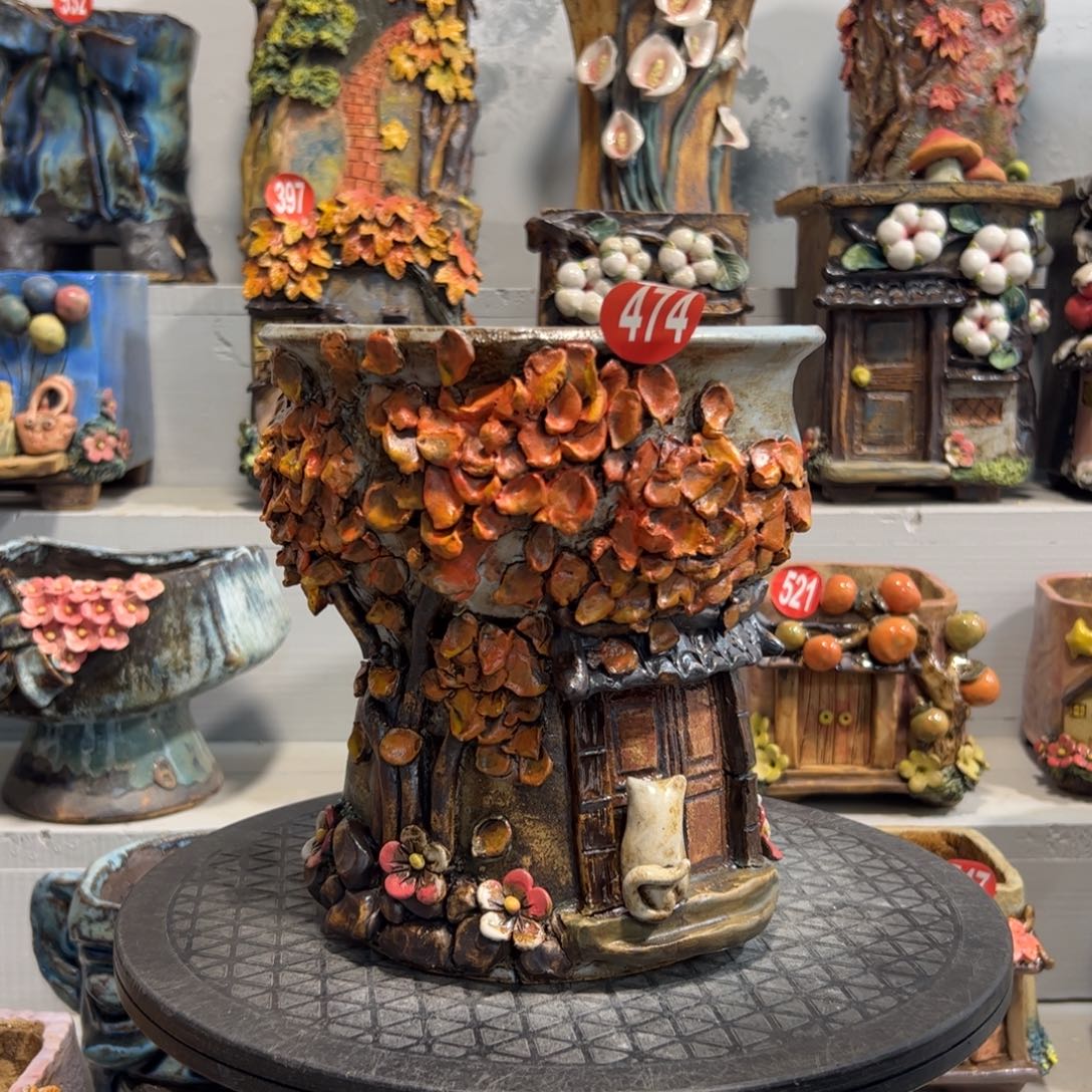 微瑕474 号陶然花器手工花盆