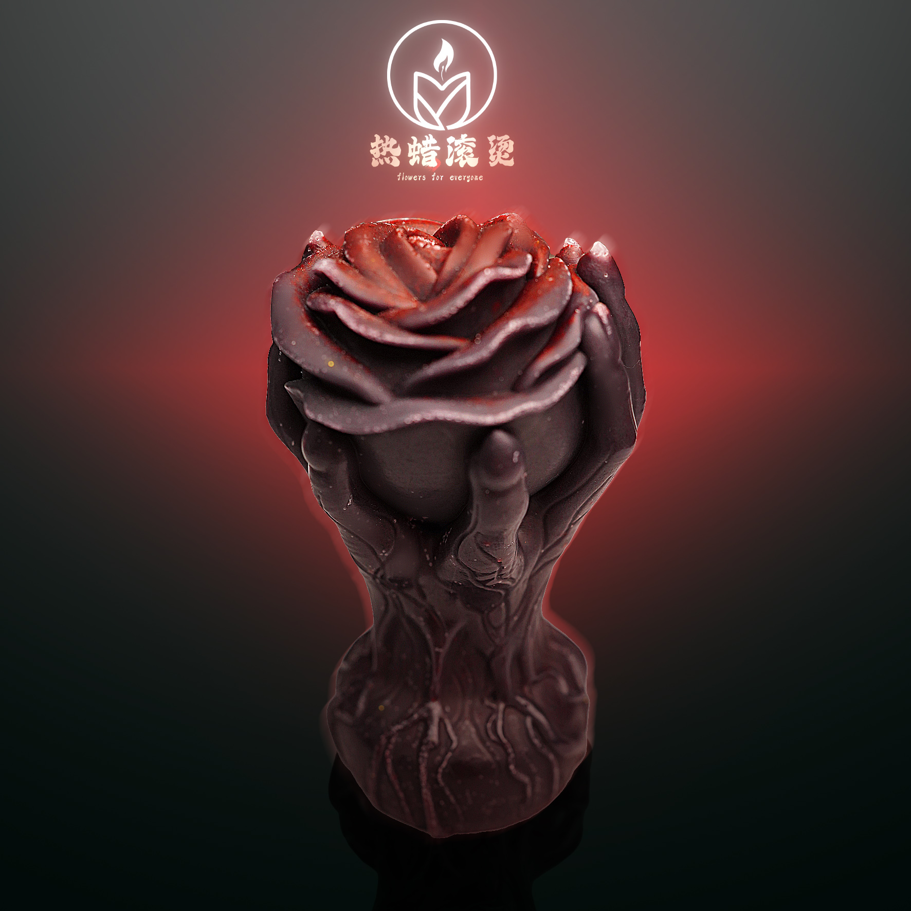 手捧花低温蜡烛42度摆件