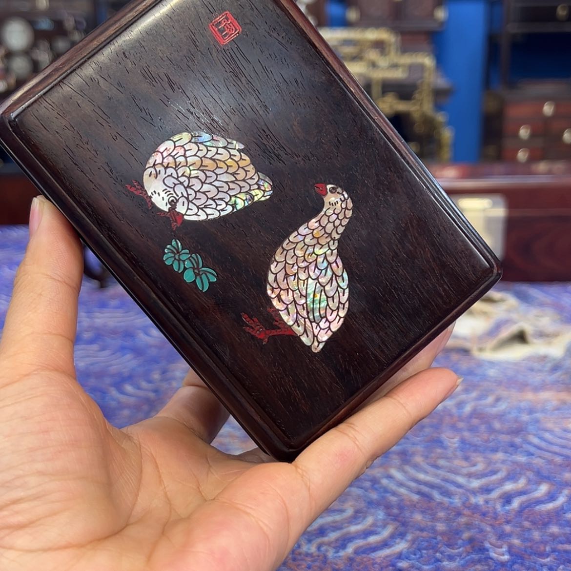 【闪购商品】红酸枝木类成套家具盒子