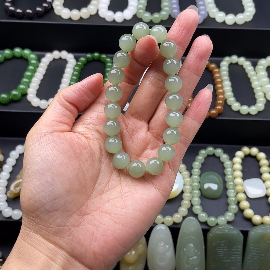 和田玉未镶嵌手链