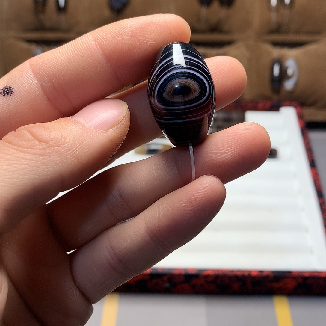 落***根玛瑙/玉髓未镶嵌吊坠(不含链)