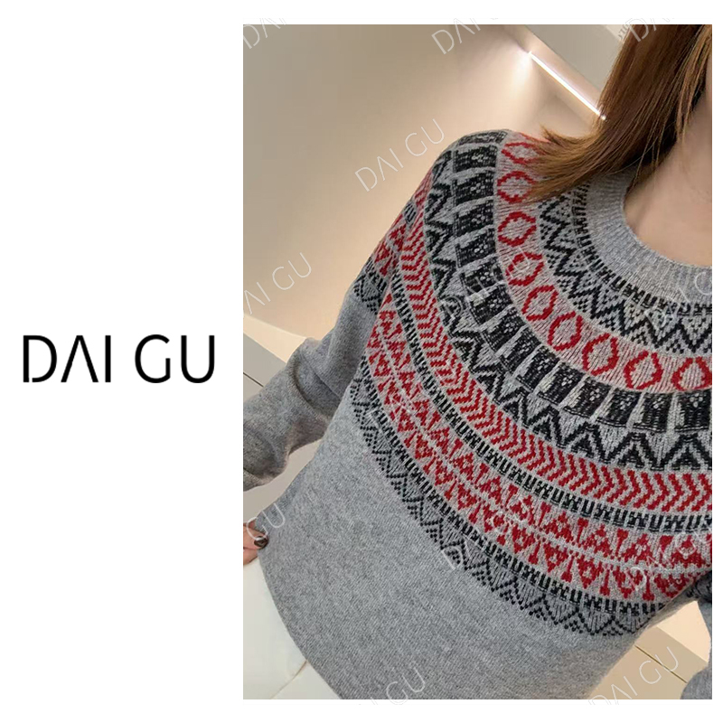 【一线费尔岛】羊毛衫一线成衣气质保暖毛衣女士B3361