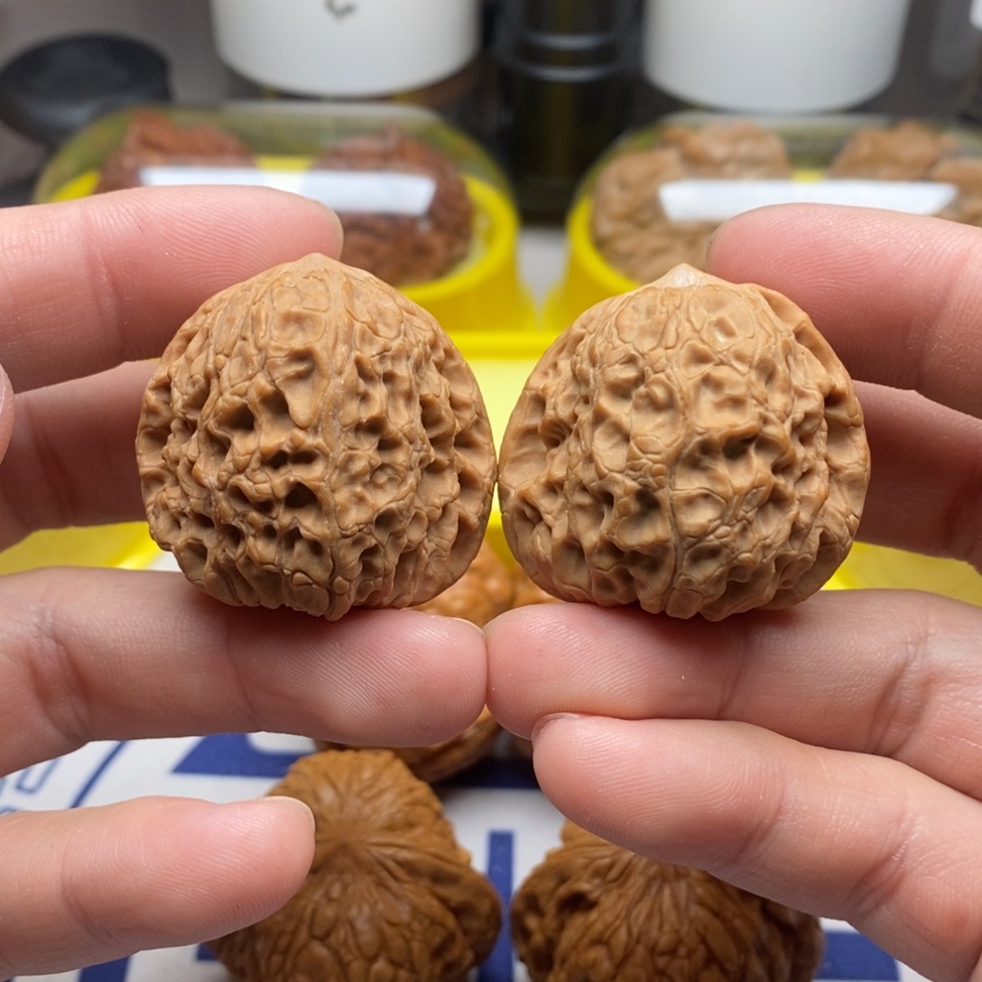 核桃把件港三七大团圆