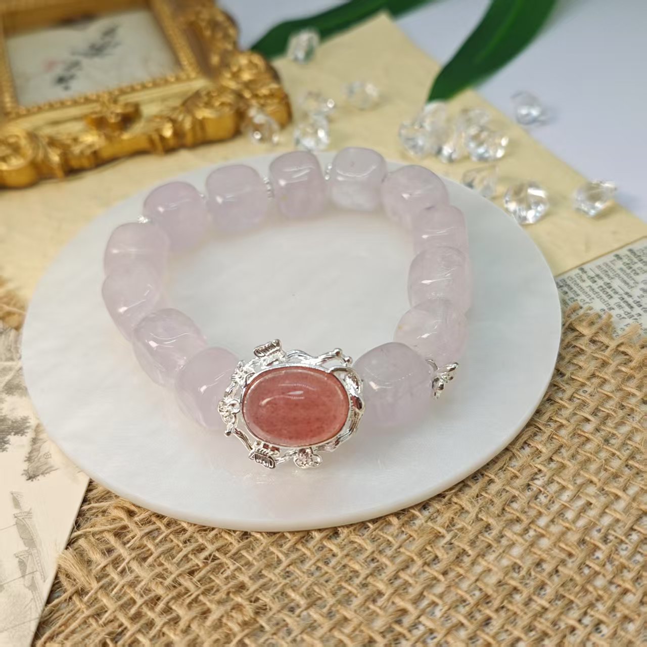 《玫瑰软糖》薰衣草紫水晶糖豆手链11+(多样发其一) XX12