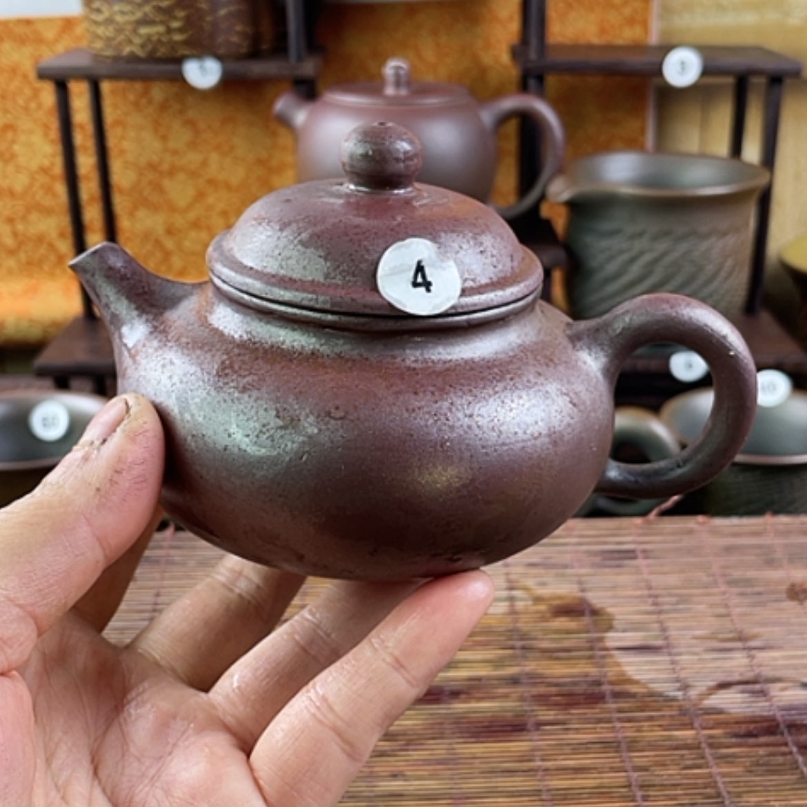 【闪购商品】柴烧茶壶180毫升左右微瑕