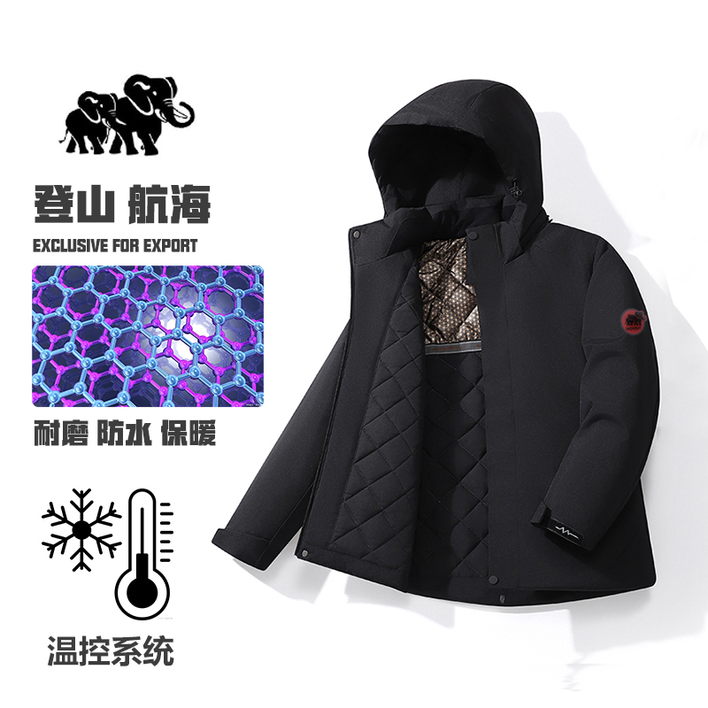 25年新款情侣款冬季休闲三防户外保暖棉服极寒服 95011