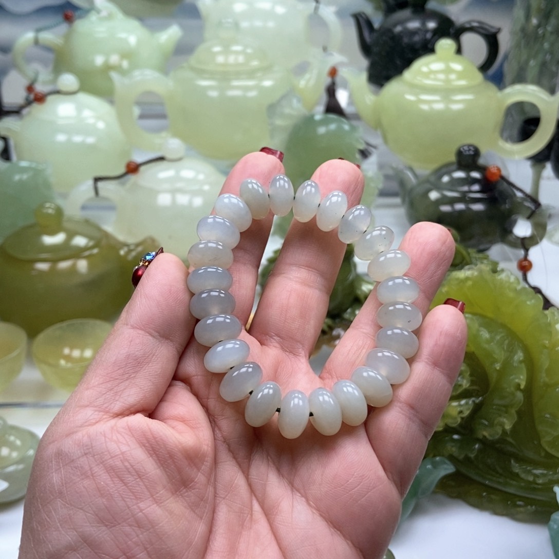 蛇纹石玉手链未镶嵌