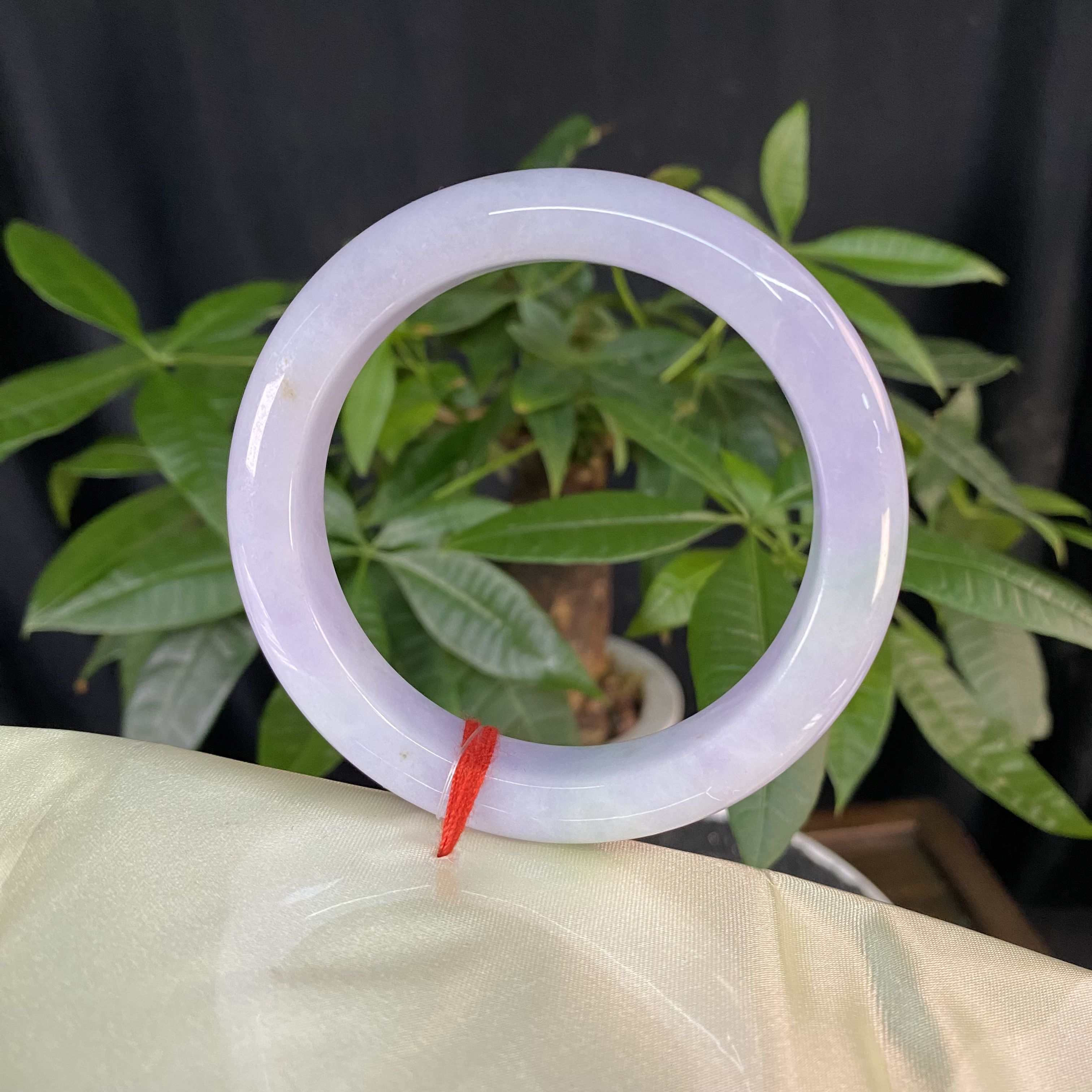 JXSZ-0434   天然缅甸A货翡翠手镯   圈口：57