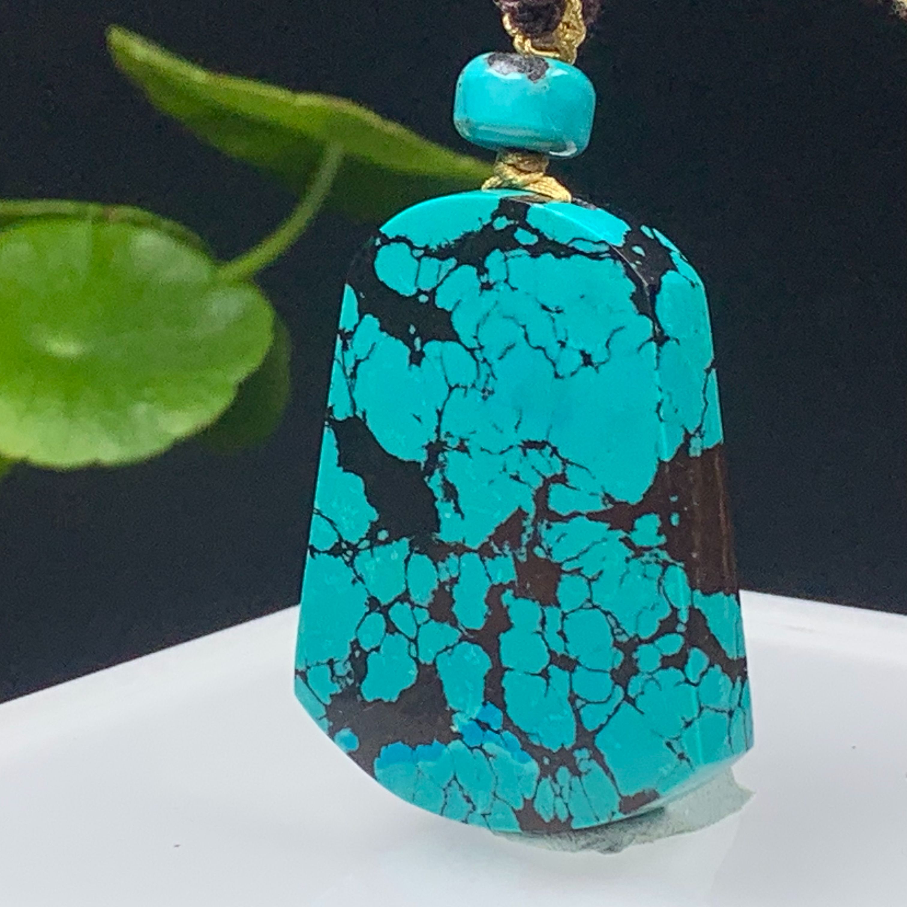 F298珠宝玉石精选绿松石吊坠