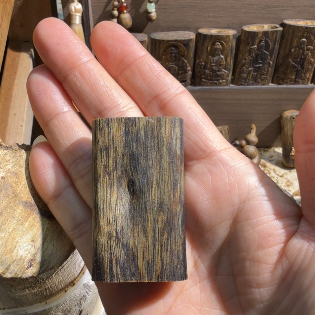 沉香碎屑沉香绿棋楠块料11克