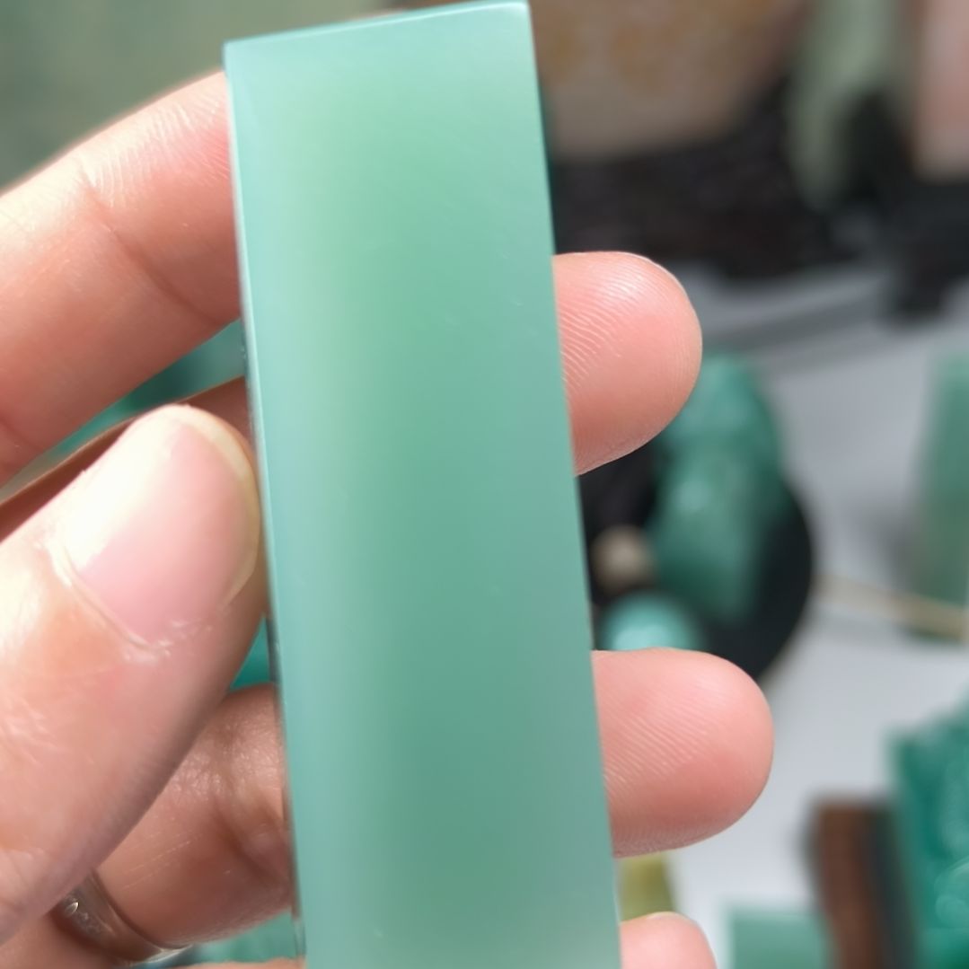 印石寿山石梅子青印章