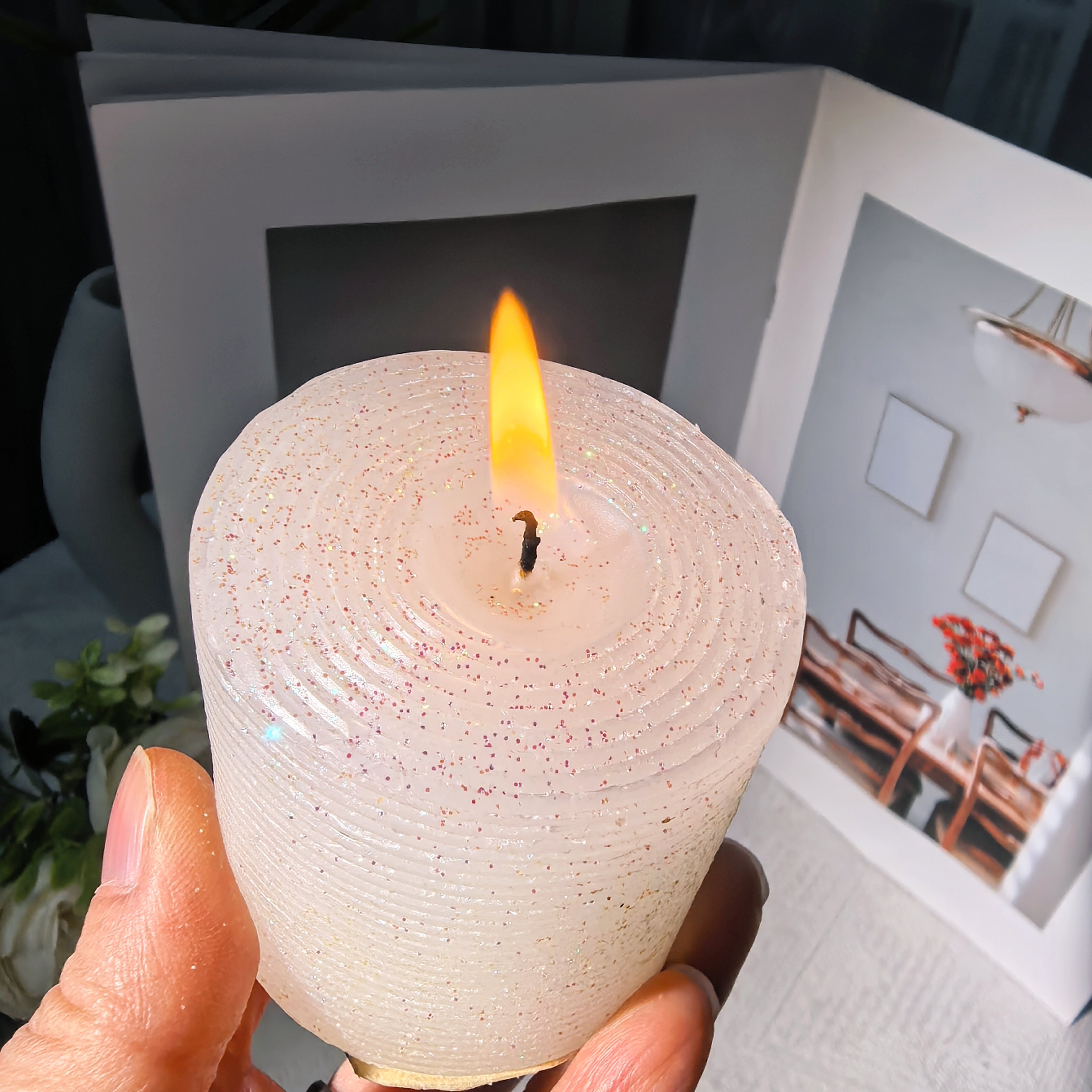 惊喜家蜡烛无味浪漫高级生日持久情调烛台