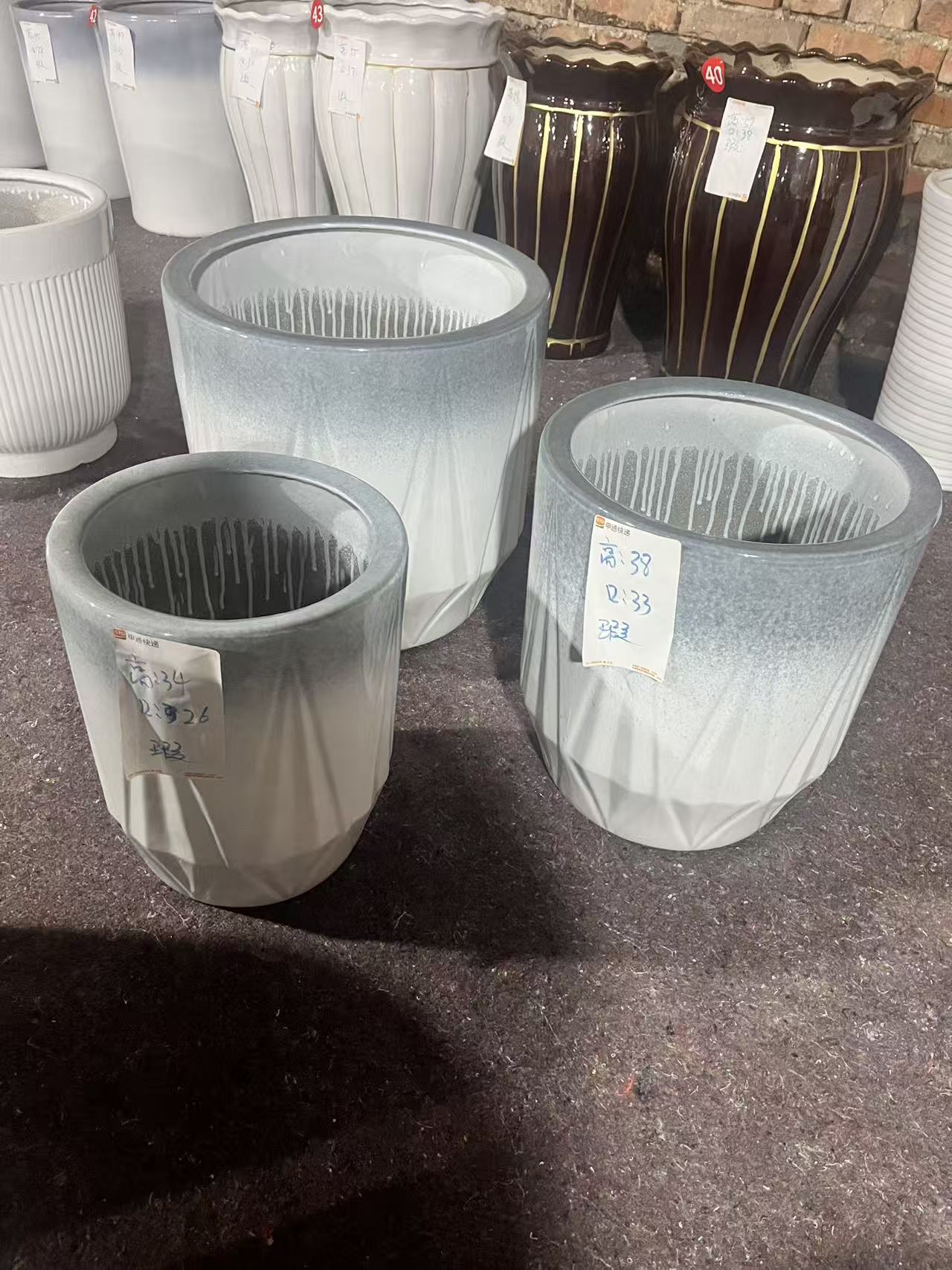 大口径渐变落地花盆适合千年木天堂鸟龙血树等绿植