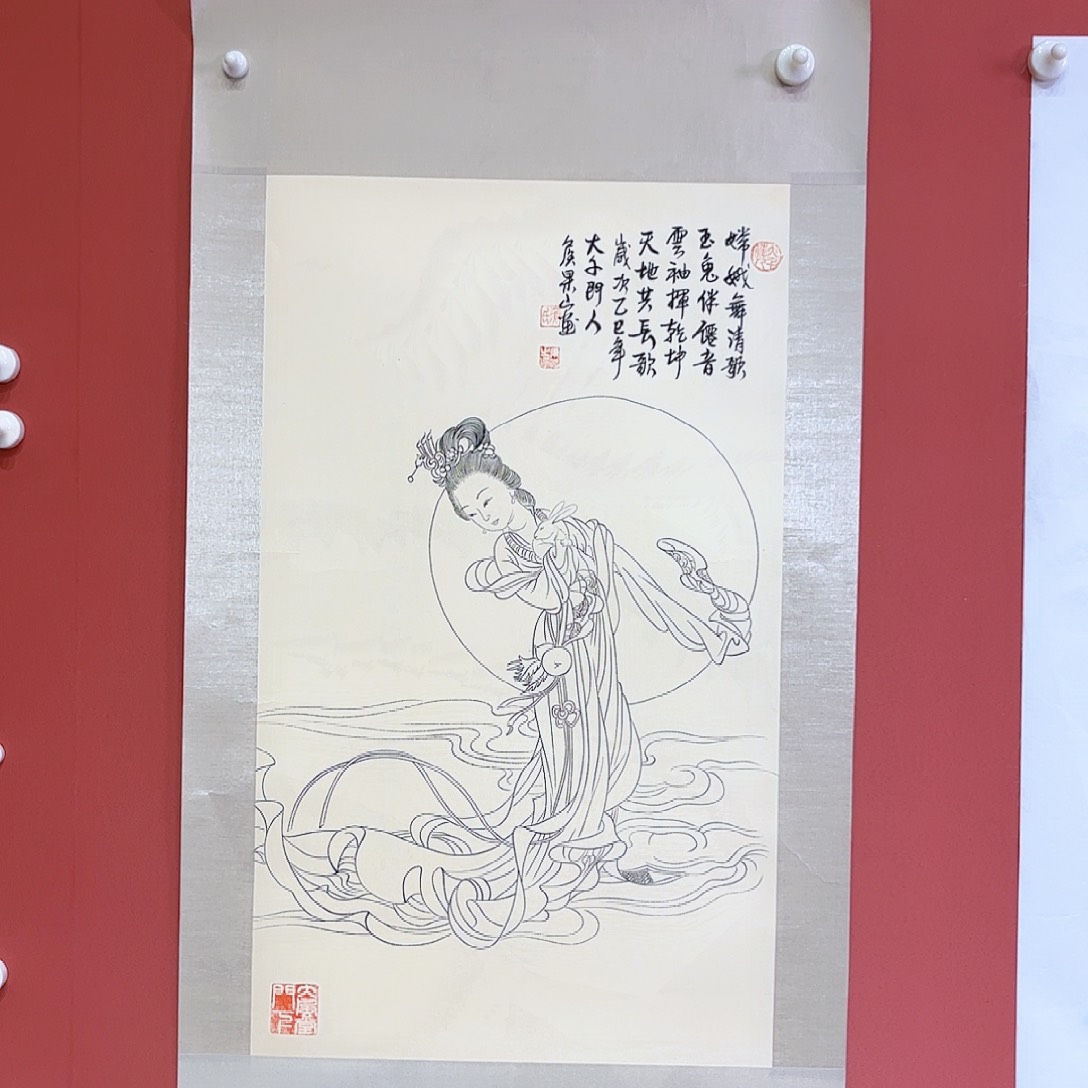 国画侯果山老师亲笔手绘作品朵 
